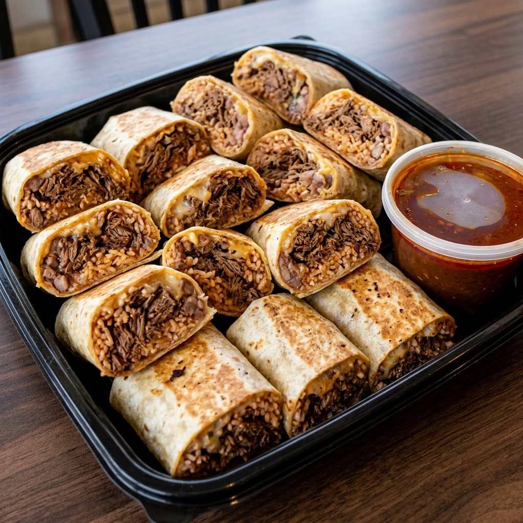 Grande Birria Burrito Tray
